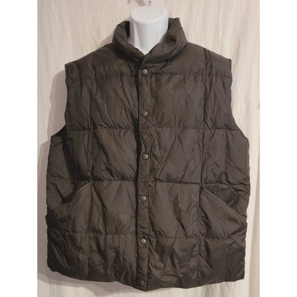 Lands’ End Black Goose Down Vest XL - Picture 6 of 7